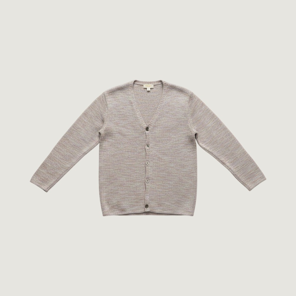Talbots Petites Medium Cardigan Sweater Pastel Space Dye Knit V-Neck Button Up - Picture 1 of 7